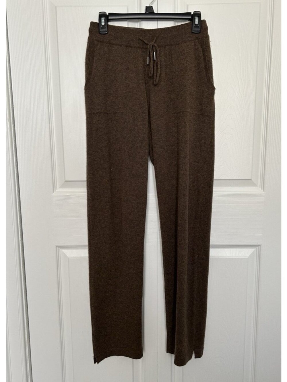 Quince Women Mongolian Cashmere Straight Leg Pants Brown Size S